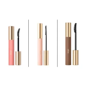 1 PC Ukiss Lengthening Curling Mascara Long Lasting Mascara, Natural Black/Brown Smudge Proof Water Proof Mascara (Volumizing Black, 6g)