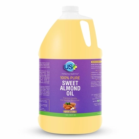 100% Pure Sweet Almond Oil - All-natural, Expeller-pressed, Hexane-free - Premium Quality for Healthy Skin & Hair (1 Gallon)