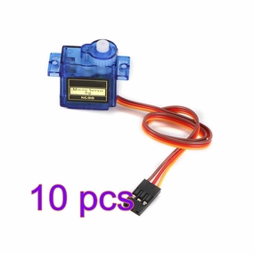 10/15pcs 9G Micro Mini Servos Horns Better Than Servo SG90 for RC 250 450 Helicoper Airplane Car Boat Robot All Categories - (Color Name: 10pcs)