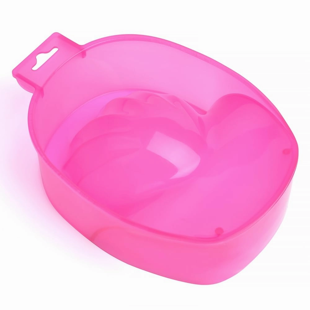 10 Colors Acrylic Nail Art Soaking Bowl Acetone Soak Off Bowl Nail Art Polish Remove Wash Soaker Tray Dip Powder Removal Kit Manicure Spa Tool (5pcs Translucent Rose)