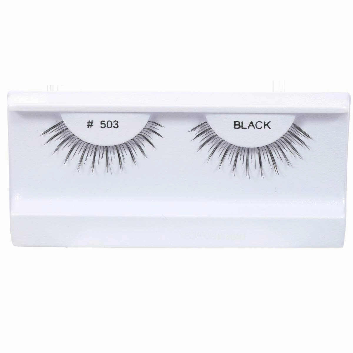 10 Pairs 100% Human Hair False Eyelashes Natural Black # 503