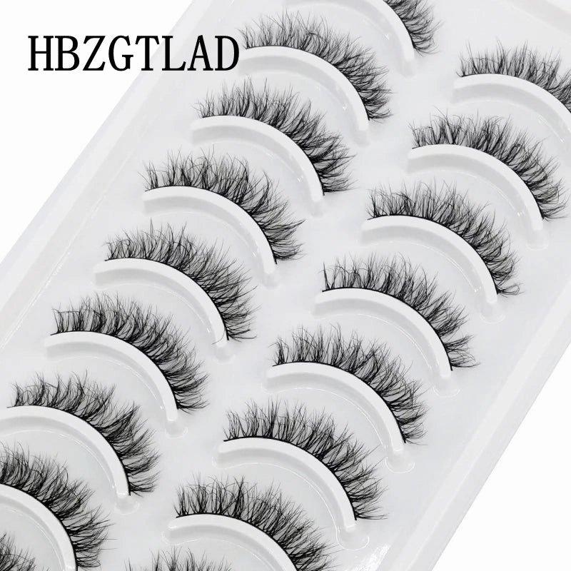10 pairs natural long 3D mink false eyelashes fake lashes makeup kit Mink Lashes extension eye lashes short eyelashes