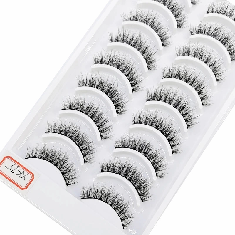 10 pairs natural long 3D mink false eyelashes fake lashes makeup kit Mink Lashes extension eye lashes short eyelashes