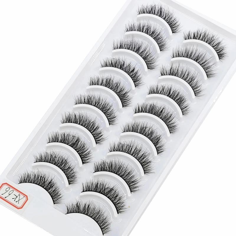 10 pairs natural long 3D mink false eyelashes fake lashes makeup kit Mink Lashes extension eye lashes short eyelashes