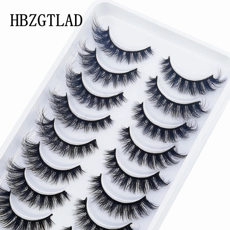 10 pairs natural long 3D mink false eyelashes fake lashes makeup kit Mink Lashes extension eye lashes short eyelashes