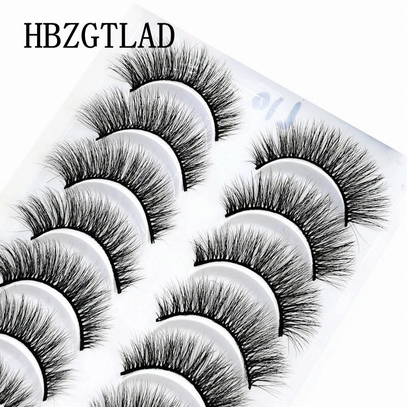 10 pairs natural long 3D mink false eyelashes fake lashes makeup kit Mink Lashes extension eye lashes short eyelashes