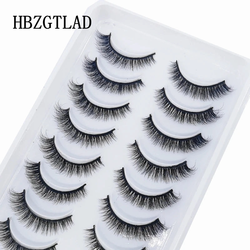 10 pairs natural long 3D mink false eyelashes fake lashes makeup kit Mink Lashes extension eye lashes short eyelashes