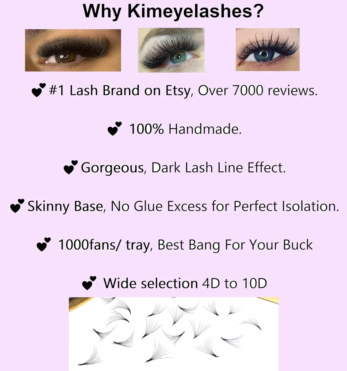 1200 Wispy Premade fans 5D 0.07 Mixed Lengths 9-16mm 1000 fans 7D 0.05 Volume loose Lashes C D Curl Handmade Fan eyelash extensions Kimeyelashes promade fan (Curl C, 5D - 0.07 - Wispy 1200f)