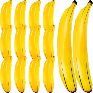 14 Pack Inflatable Bananas Blow Up Banana Balloons Toys Include 2 Pcs 70 Inch Bananas 12 Pcs 26 Inch Bananas for Bachelorette Party Summer Water Games