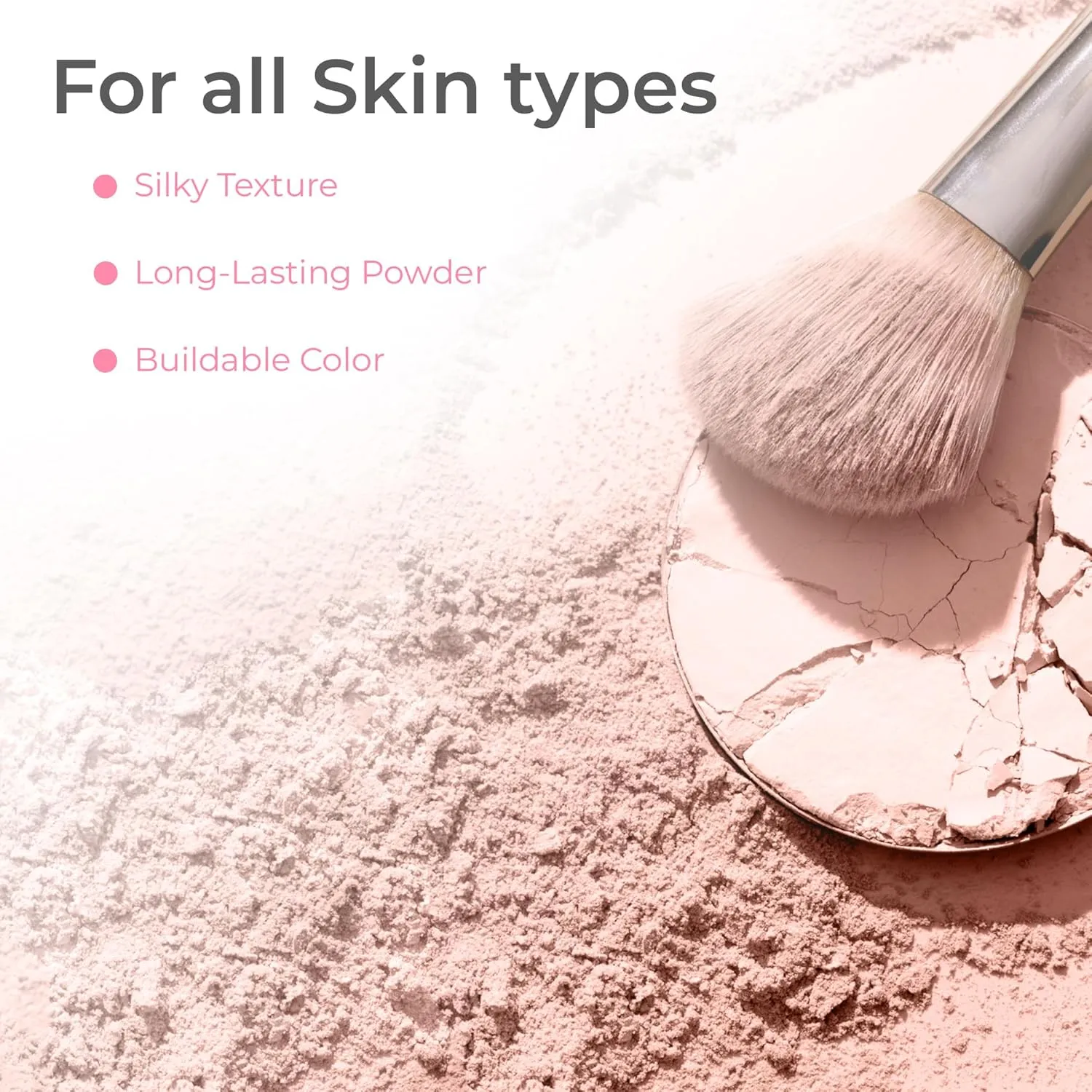 16pc STARTER KIT with 10 BRUSHES SET (LIGHT TAN) Mineral Makeup Bare Face Loose Powder Includes Matte Foundation, Veil Primer, Blush, Bronzer, Translucent Finishing Setting Powder SPF 30 Travel Size