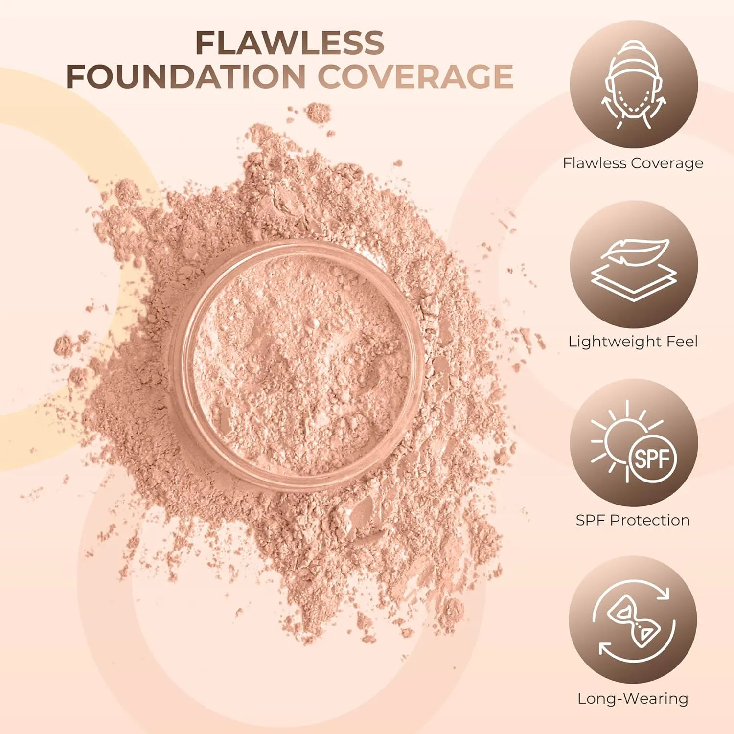 16pc STARTER KIT with 10 BRUSHES SET (LIGHT TAN) Mineral Makeup Bare Face Loose Powder Includes Matte Foundation, Veil Primer, Blush, Bronzer, Translucent Finishing Setting Powder SPF 30 Travel Size