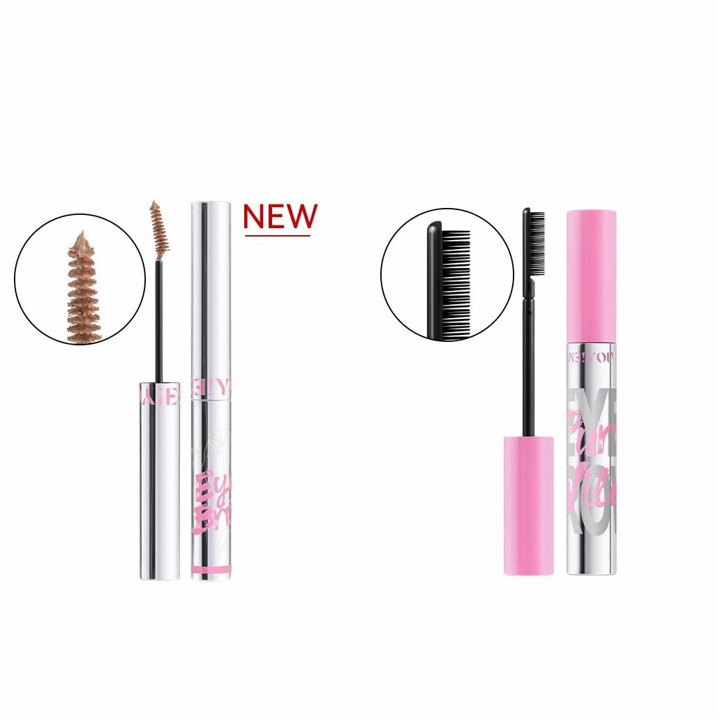 1PC Neiyou Eyebrow Mascara Eyebrow Color Eyebrow Styling Gel, Golden Pink Brown Styling Eyebrow Color (CX02, 3g)
