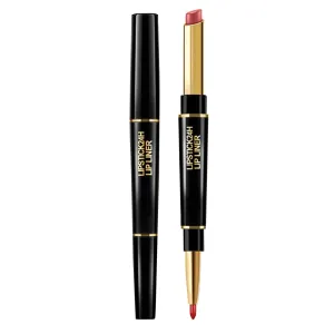 2 in 1 Double Head Lipstick Lip Liner Makeup Set Matte Velvet Lipgloss Lipstick Creamy Lip Pencil for Women Long-lasting and Non-smudge G