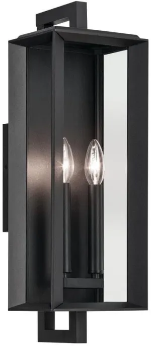 2 Light Medium Outdoor Wall Mount in Traditional Style-20.5 inches Tall and 7 inches Wide 147-Bel-5089239