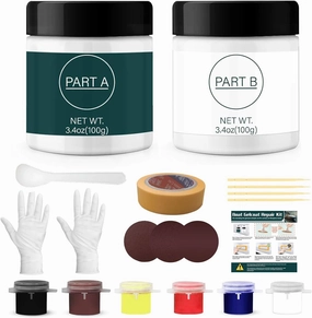 200g Gel Coat Repair Kit for Boats, Gel Coat for Boats Used to Repair Cracks Scratches Chips Holes Gaps, Marine Fiberglass Repair Kit Suitable for Fiberglass, Porcelain, Acrylic