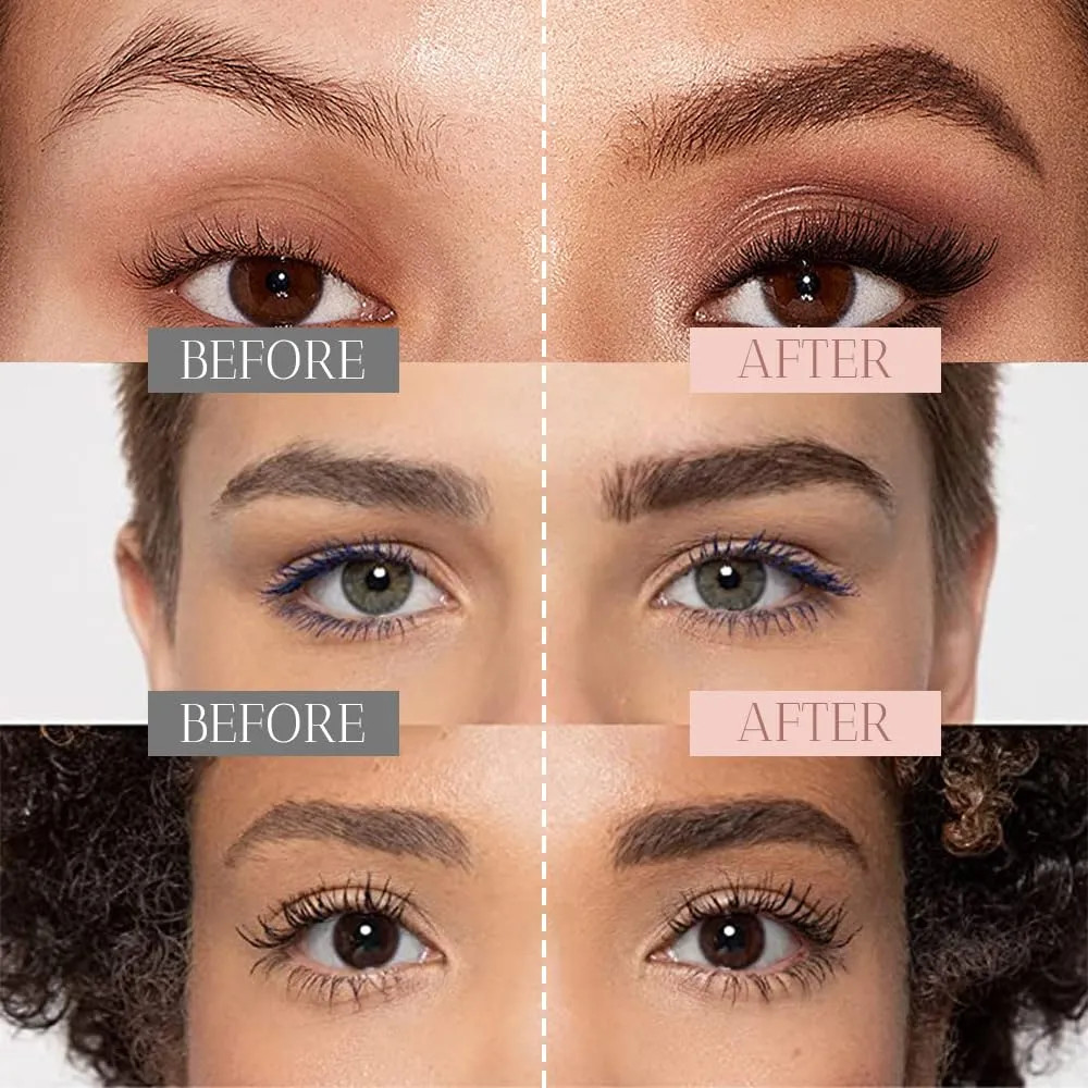 2024 Upgrade Waterproof Brow Pencil with Micro-Fork Tip,3D Magic Eyebrow Pencil 4-Head Split Waterproof Long-lasting Eyebrow Pencil,Natural Makeup Fine Stroke Eyebrow Tattoo Pencil (Black)