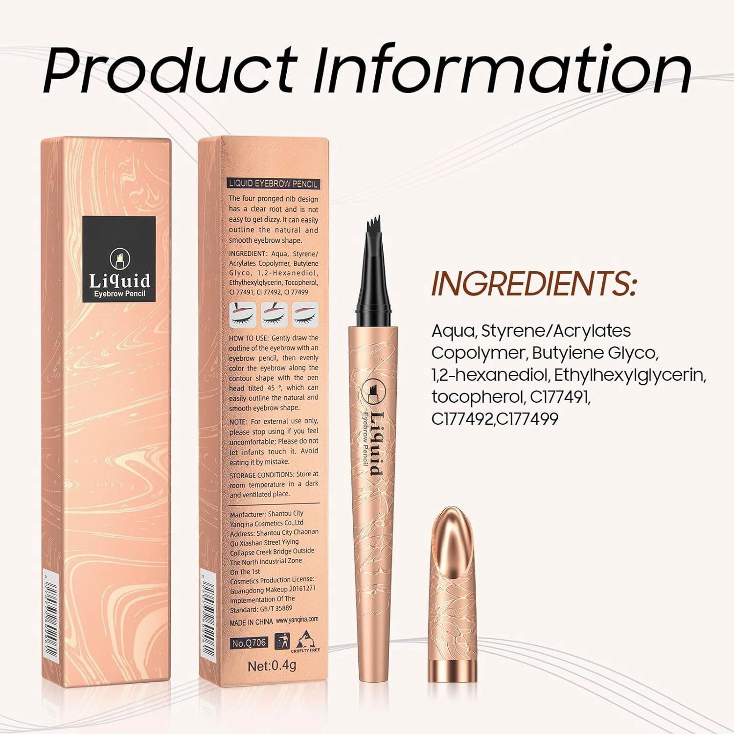 2024 New 3D Waterproof Microblading Eyebrow Pencil Contouring Pen,Upgraded Magic Eyebrow Pencil, 4-Tipped Precise Brow Pen, Long-Lasting Natural Fine Stroke Eyebrow Pen (D-Dark Brown)