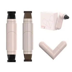 2025 New Foldable Eyeliner Stamp for Perfect Wings,Foldable Eyeliner Stamp New Waterproof Eyeliners,Smudge Proof Eyeliners Pen for Beginners (Black Brown)