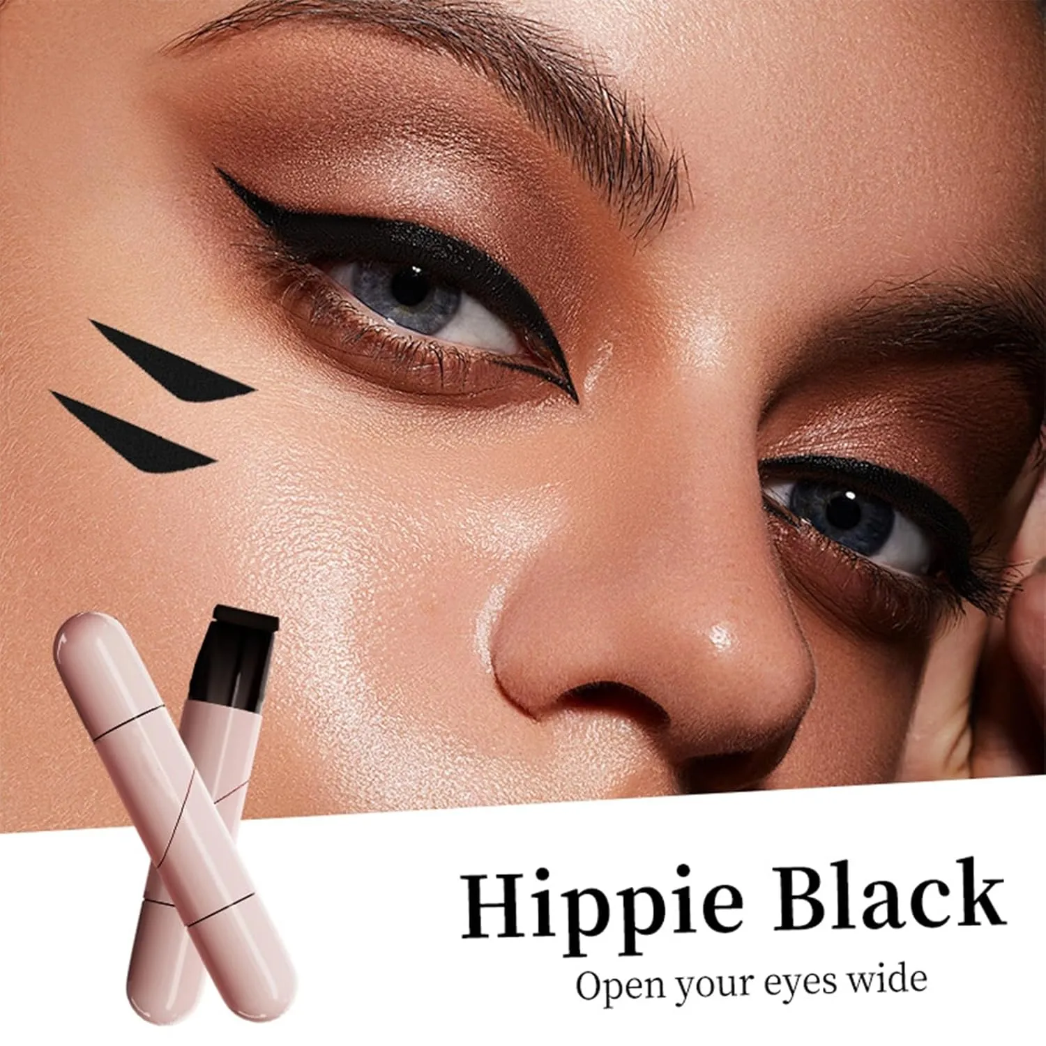 2025 New Foldable Eyeliner Stamp, Gel Eyeliner Pencil Set, SmudgeProof & Waterpoof Eye Liner for Beginners