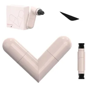 2025 New Foldable Eyeliner Stamp, Waterproof Winged Eyeliner Tool, Quick Drying Smudge Proof Double Ended Stamps for Beginners (Black)