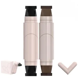 2025 New Gel Eyeliner Pencil Set, Foldable Eyeliners for Perfect Wing, Waterproof Eyeliner Stamp, for Beginners (Black Brown)