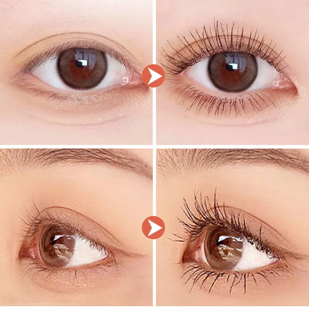 2025 New Lengthening and Curling Mascara, Sweat-proof Volumizing for Dramatic Lashes, Smudge Resistant Mascara for Oily Skin, Eye Makeup for Busy Women (Black)