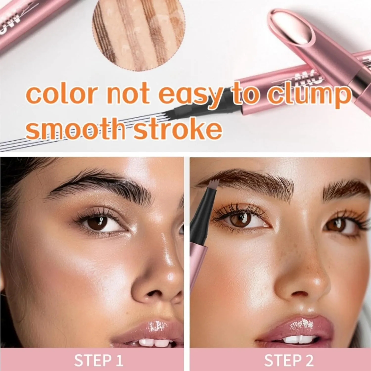 2025 New Magic Eyebrow Pencil, Upgraded 3D Waterproof Microblading, Long Lasting and Natural(B-Dark Brown)