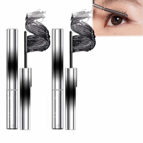 2025 New Iron Wand Mascara,3D Curling Eyelash Iron Mascara,Black Washable Metal Mascara Wand,Smudge-Proof Long-Lasting Curling Iron Mascara,Iron Wand Mascara - Lengthening and Curling Mascara (A, 1)