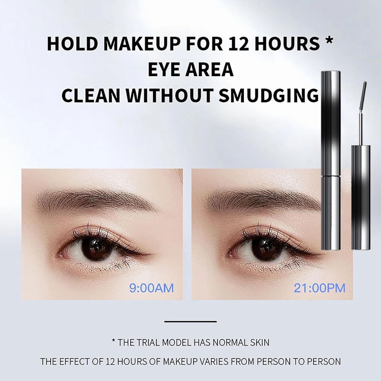 2025 New Iron Wand Mascara,3D Curling Eyelash Iron Mascara,Black Washable Metal Mascara Wand,Smudge-Proof Long-Lasting Curling Iron Mascara,Iron Wand Mascara - Lengthening and Curling Mascara (A, 1)