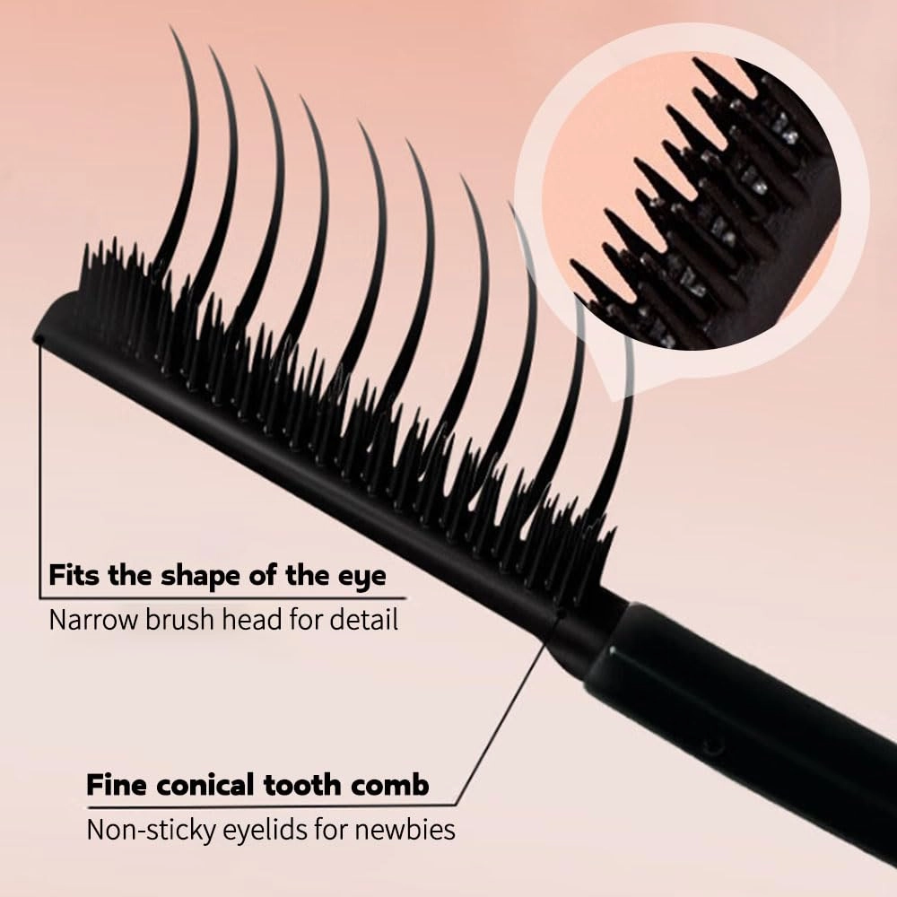 2025 New Lengthening and Curling Mascara, Sweat-proof Volumizing for Dramatic Lashes, Smudge Resistant Mascara for Oily Skin, Eye Makeup for Busy Women (Brown)