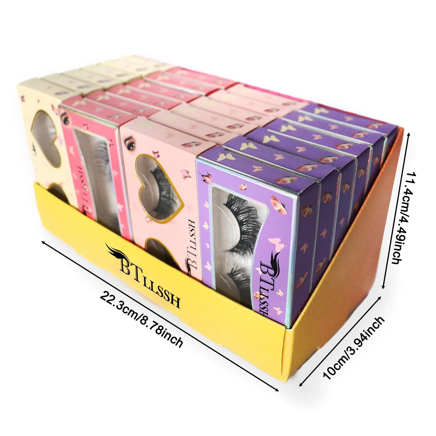 24 Pairs Cross Artificial eyelashes Fluffy False Eyelashes 4 Style Natural Look Volume Lashes Handmade Full Strip Dramatic 3D Lashes Makeup At home