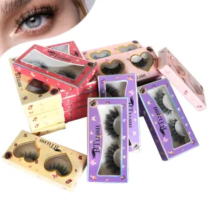 24 Pairs Cross Artificial eyelashes Fluffy False Eyelashes 4 Style Natural Look Volume Lashes Handmade Full Strip Dramatic 3D Lashes Makeup At home