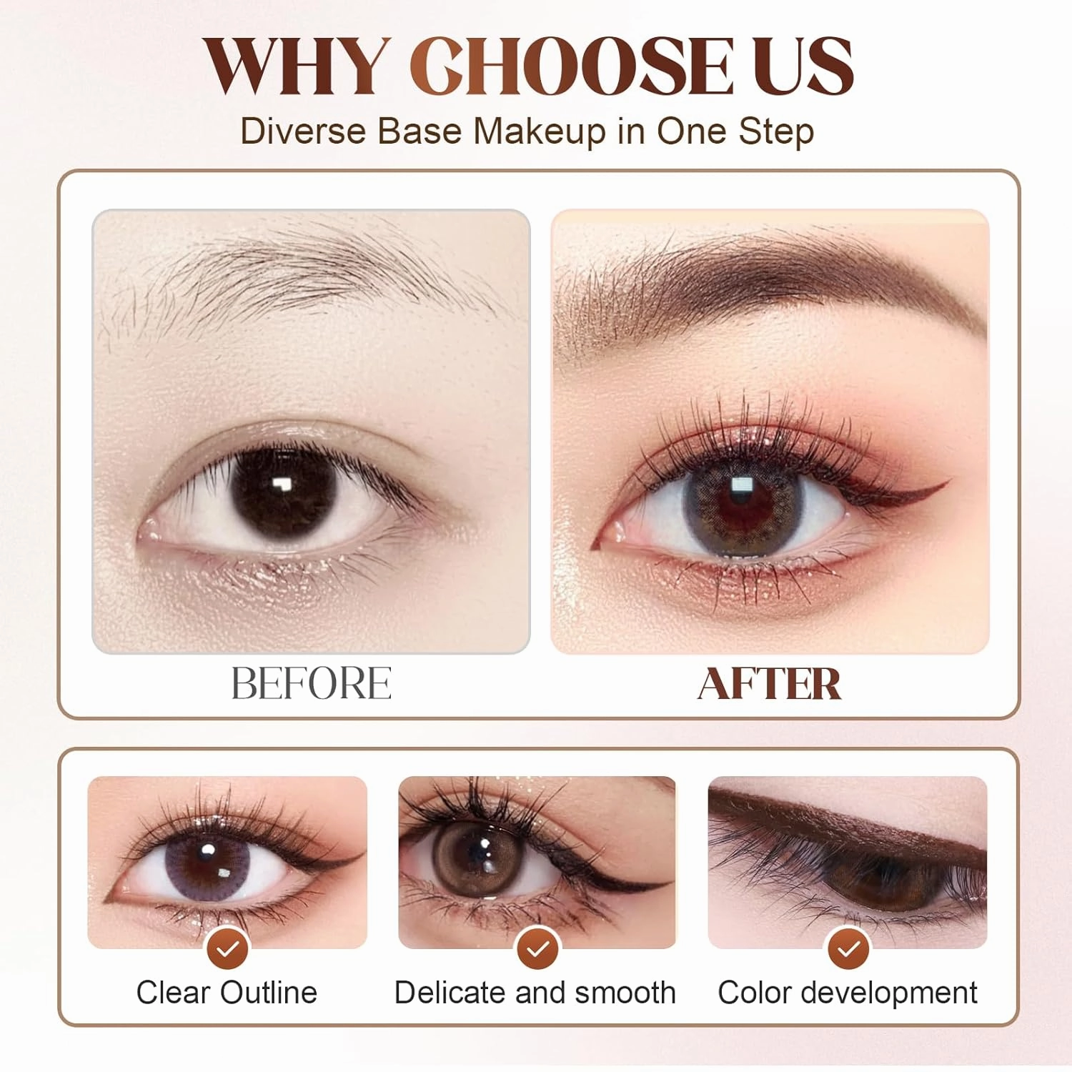 24 HR Waterproof Eyeliner Duo Sharpenable Eye Pencil, 2025 New 2 in 1 Eye Liner and Eyebrow Pencils No Smudging, Upgrade Long Lasting Smudge Resistant Eyeliner Pencil (Chocolate X2)