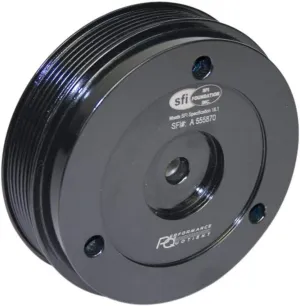 2510900 FluidGel Black 138mm Serpentine Standard Drive Pulley Damper for BMW Mini Cooper, 2001-2006 Gen 1, Tritec 1.6L