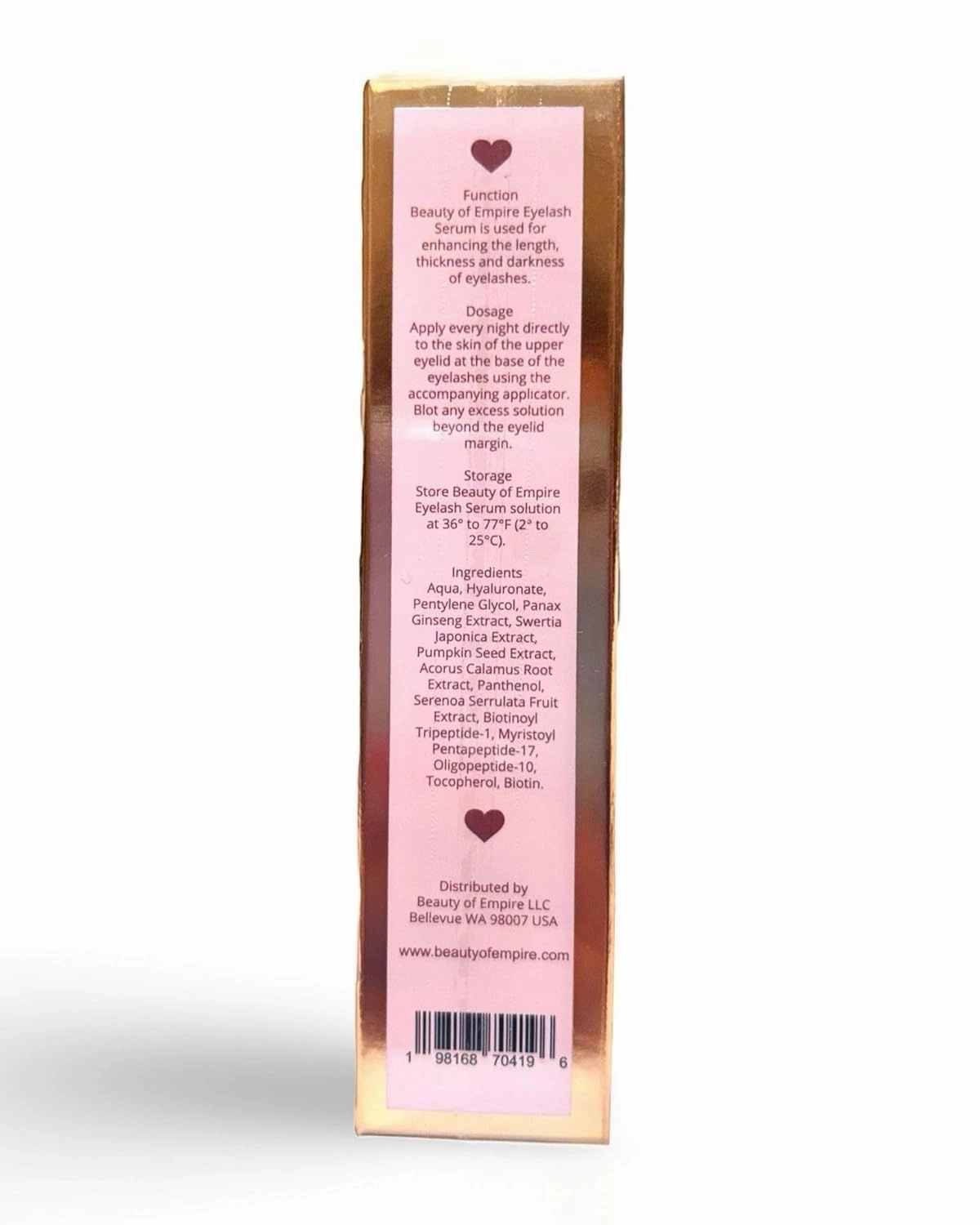 2 In 1 Lash & Brow Growth Serum - Premium Enhancing Serum with Advanced Formula to Boost Longer, Fuller & Thicker Luscious Lashes with Biotin, Ginseng Natural Lashes & Extensions