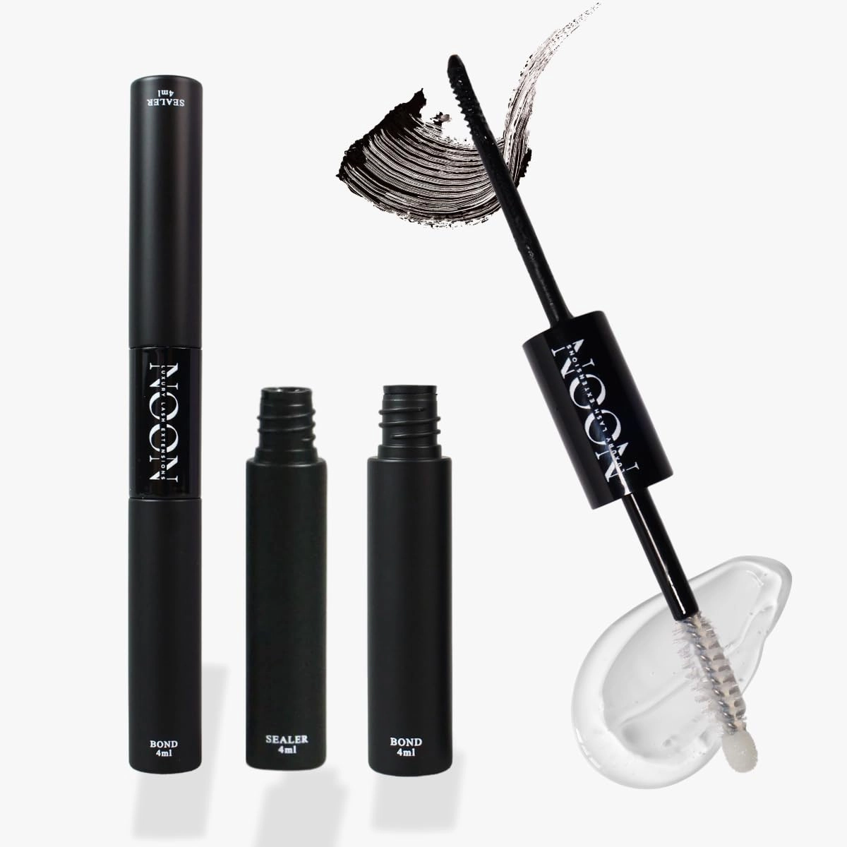 2-in-1 Lash Glue Bond & Sealant - Strong Lasting, Waterproof & Sweatproof, Made for Sensitive Eyes, Cyanoacrylate & Formaldehyde Free, All Day Wear