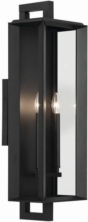 2 Light X-Large Outdoor Wall Mount in Traditional Style-28 inches Tall and 9 inches Wide 147-Bel-5089241