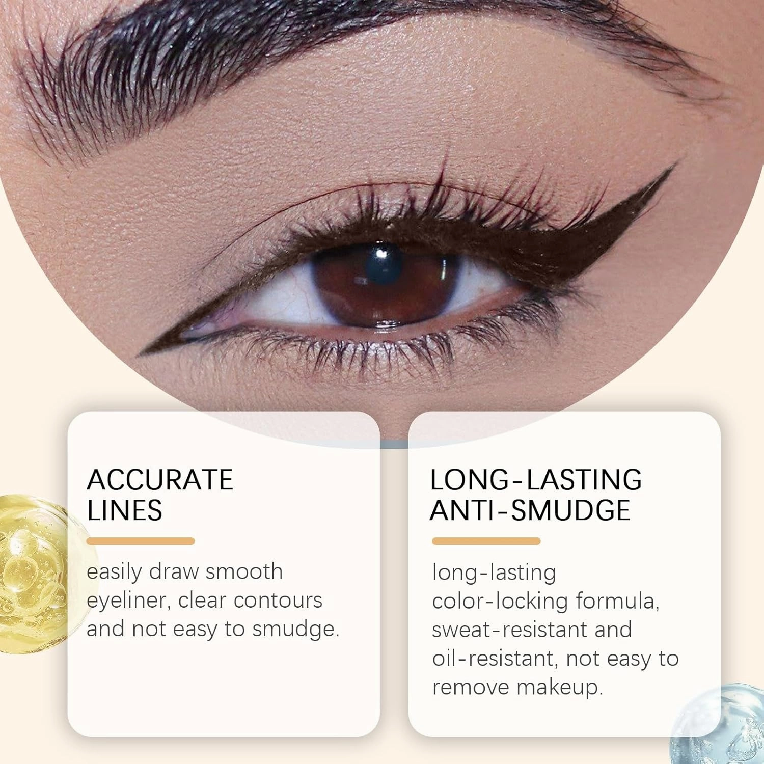 2 Pack 24 HR Waterproof Eyeliner Duo Sharpenable Eye Pencil with Sharpener, 2025 New Plum Eyeliner for Green/Blue/Brown Eyes, No Smudging, Fading, Smooth and Easy to Color, for Older Women (Black)