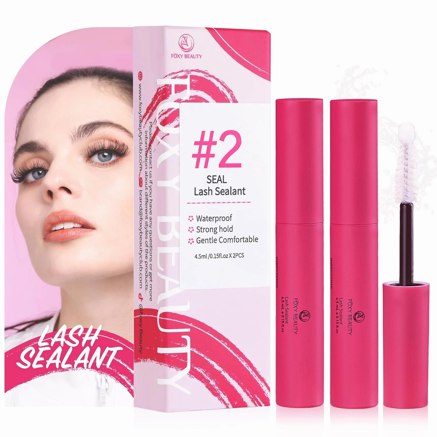 2 Pcs Lash Sealant for Eyelash Extensions - Overnighter Sealer for Cluster Lashes, DIY Extension Protective Coating, Long-Lasting Seal, Cruelty Free, Vegan, Extend Wear (5ml*2, Clear)