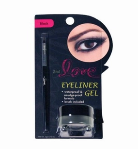 2nd Love Eyeliner Gel with Brush - Black