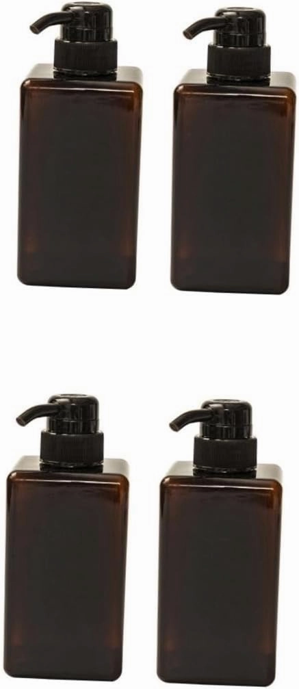 2sets Foam Pump Bottle 450ml Refillable Travel Shampoo Container Dispenser Bottle for Lotion Soap Large Capacity for Home Hotel Spa 2pcs*2