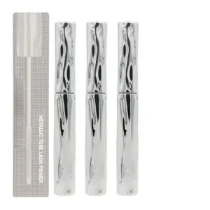 3 Pieces Small Steel Tube Mascara, Water Proof Mascara Black, Eyelash Telescopic Mascaras Primer For Older Women 60 Plus, Lengthening & Volumizing Eyelashes, Waterproof Voluminous Eye Lash Primer