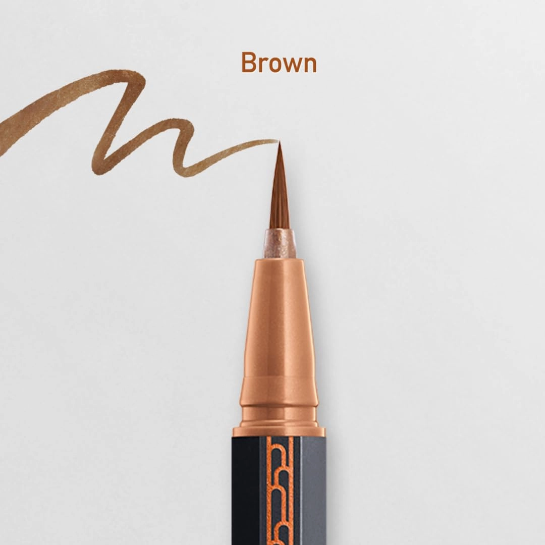 3650 Long-Lasting Liquid Eyeliner In Light Brown| Waterproof, Smudge-proof, Quick Drying Eye-Liner | Safe For Sensitive Eyes and Contact Lens Wearers