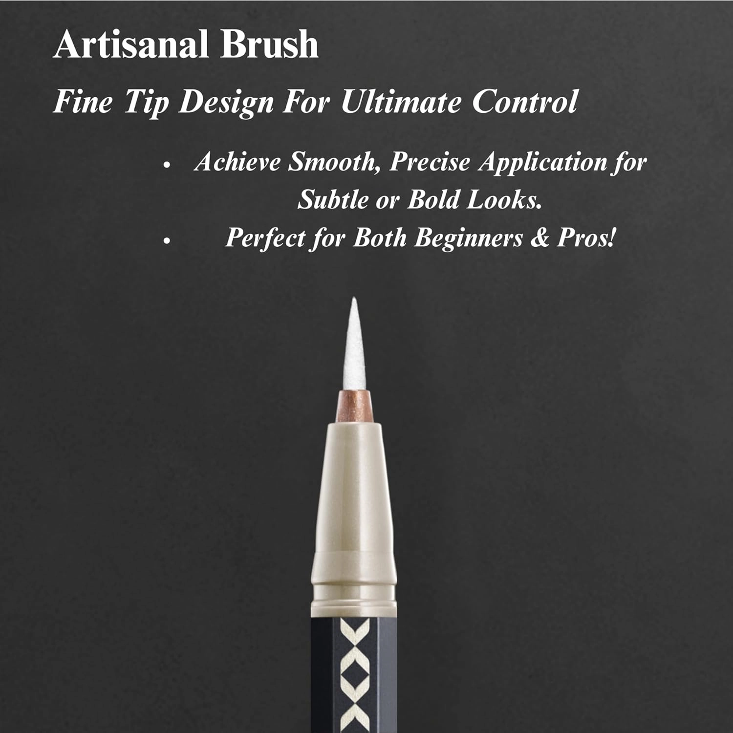 3650 Long-Lasting Liquid Eyeliner In Light Brown| Waterproof, Smudge-proof, Quick Drying Eye-Liner | Safe For Sensitive Eyes and Contact Lens Wearers