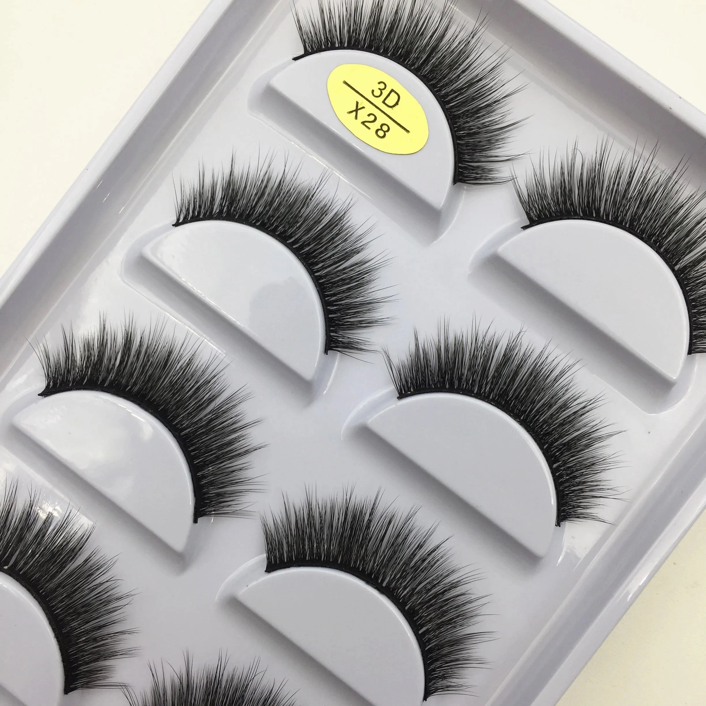38 Style 5 Pairs Natural 3D Mink False Eyelashes