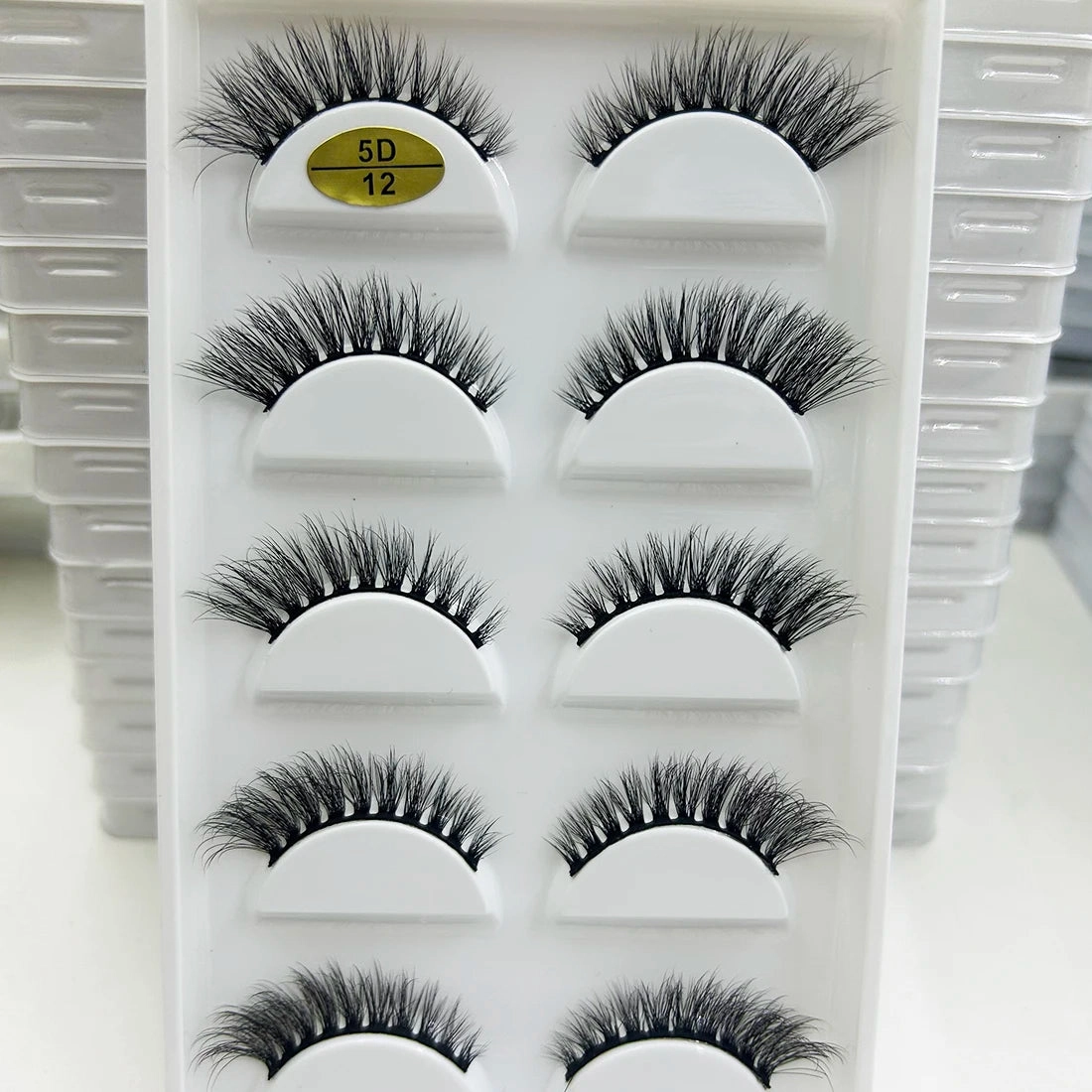 38 Style 5 Pairs Natural 3D Mink False Eyelashes