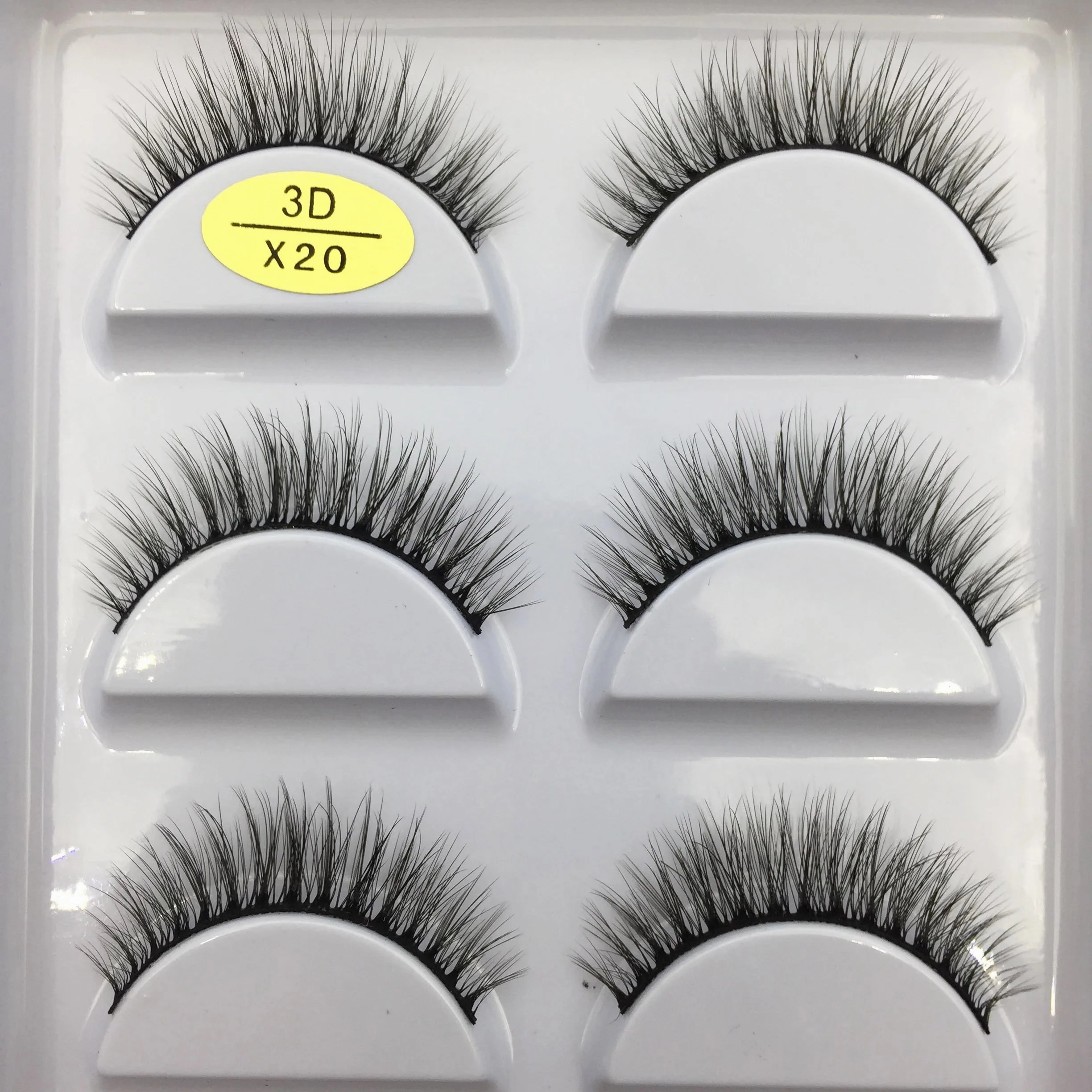 38 Style 5 Pairs Natural 3D Mink False Eyelashes