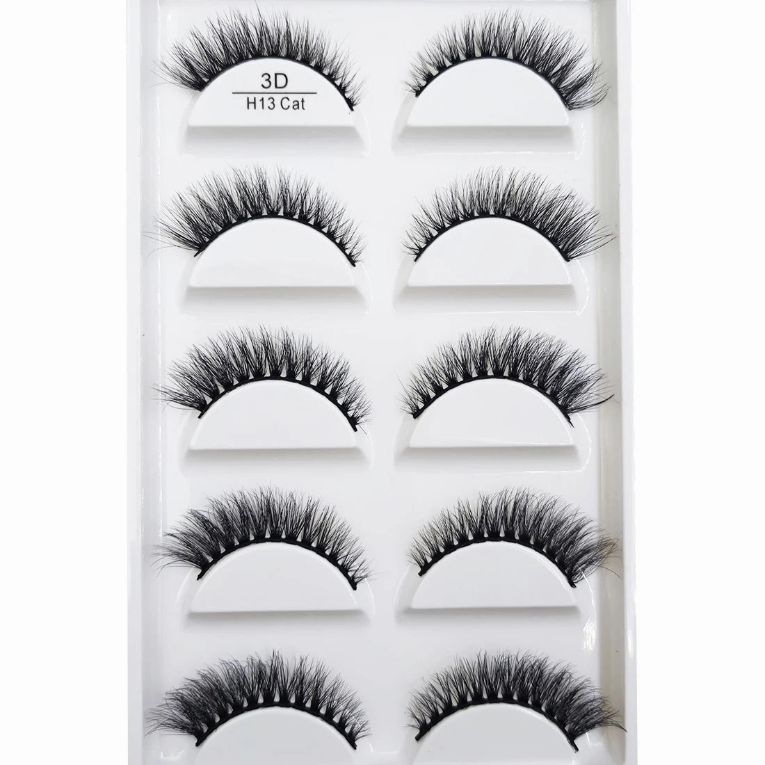 38 Style 5 Pairs Natural 3D Mink False Eyelashes