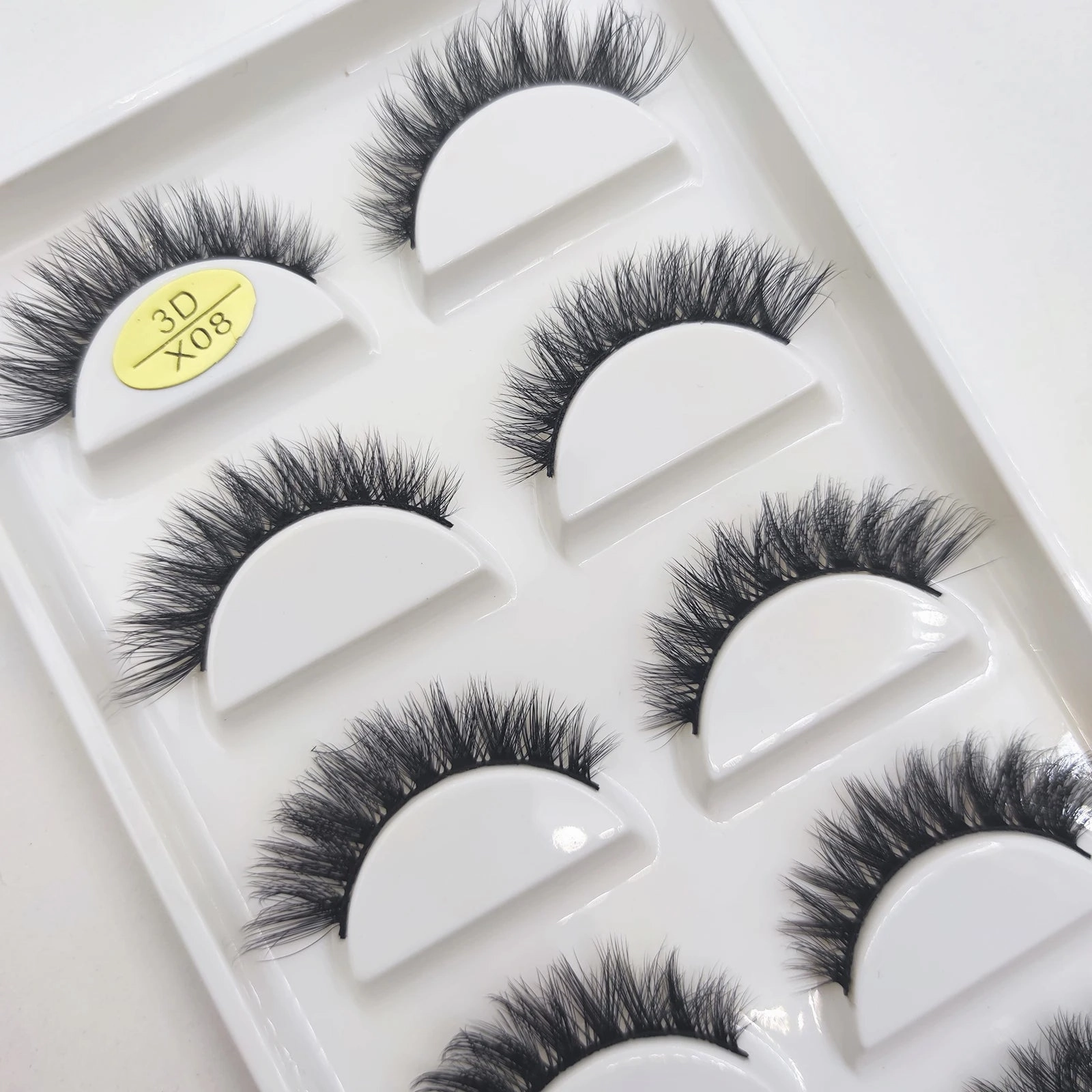 38 Style 5 Pairs Natural 3D Mink False Eyelashes