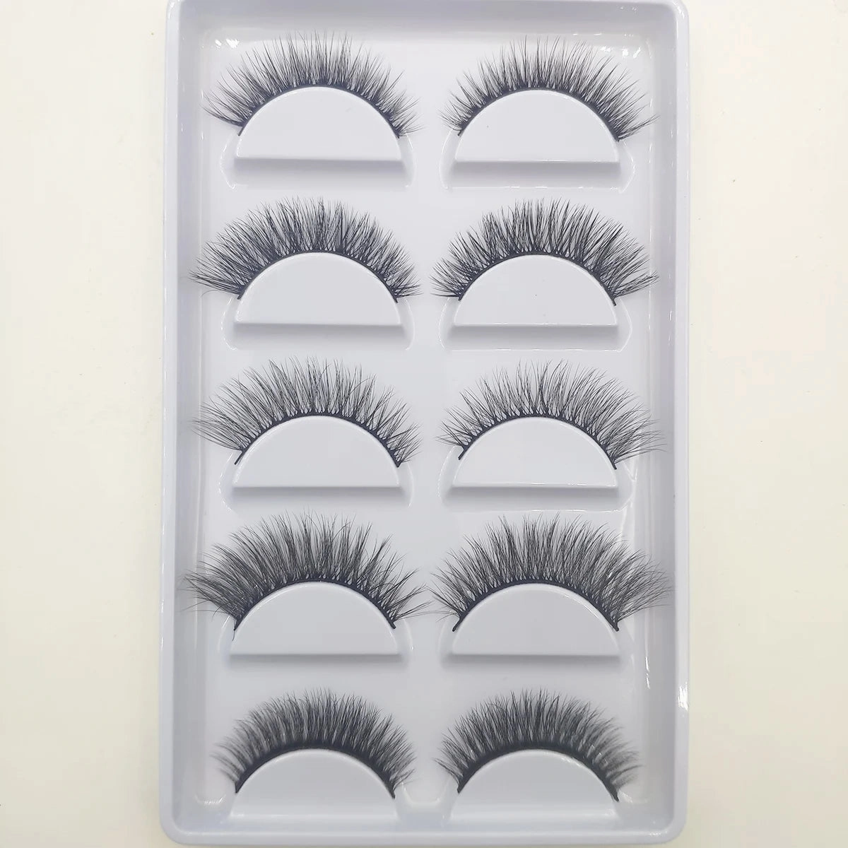 38 Style 5 Pairs Natural 3D Mink False Eyelashes